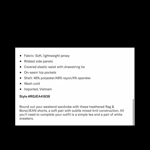 Rag & Bone The Knit Shorts in Light Grey. - Picture 9 of 9